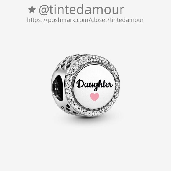 Pandora Engravable Daughter Charm|Pendant - Picture 1 of 2